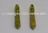 NGP5440 10*65mm sticks unakite gemstone pendants wholesale