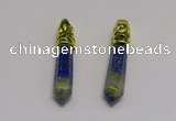 NGP5442 10*65mm sticks lapis lazuli gemstone pendants wholesale