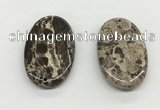 NGP5501 35*55mm oval rainforest agate pendants wholesale