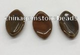 NGP5507 28*50mm marquise agate gemstone pendants