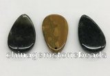 NGP5510 30*50mm flat teardrop ocean agate pendants wholesale