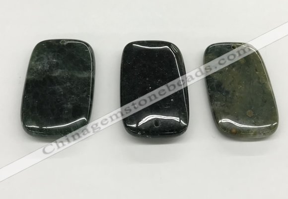 NGP5515 30*50mm rectangle ocean agate pendants wholesale