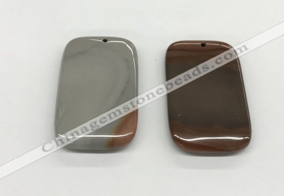 NGP5521 35*50mm rectangle ocean jasper pendants wholesale