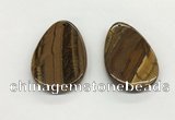 NGP5537 35*55mm flat teardrop iron tiger pendants wholesale