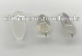 NGP5540 14*40mm - 23*58mm teardrop white crystal pendants