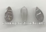 NGP5544 14*40mm - 23*58mm teardrop agate gemstone pendants