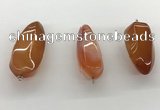 NGP5546 14*40mm - 23*58mm teardrop agate gemstone pendants