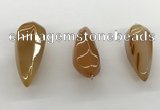 NGP5553 14*40mm - 23*58mm teardrop agate gemstone pendants