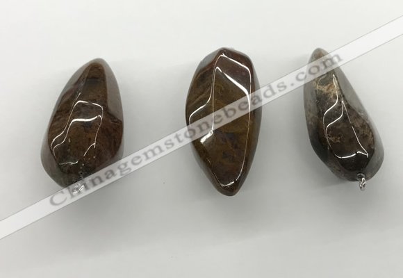 NGP5564 14*40mm - 23*58mm teardrop iron tiger pendants wholesale