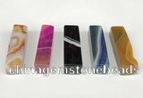 NGP5720 12*52mm cuboid agate gemstone pendants wholesale