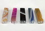 NGP5720 12*52mm cuboid agate gemstone pendants wholesale