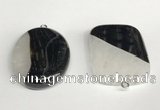 NGP5741 30*40mm freeform agate gemstone pendants wholesale