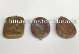 NGP5752 30*40mm freeform agate gemstone pendants wholesale