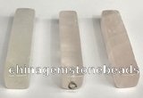 NGP5765 12*52mm cuboid rose quartz pendants wholesale