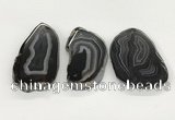 NGP5787 30*55mm - 45*65mm freeform agate slab pendants