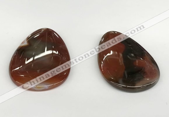 NGP5794 35*55mm flat teardrop agate pendants wholesale