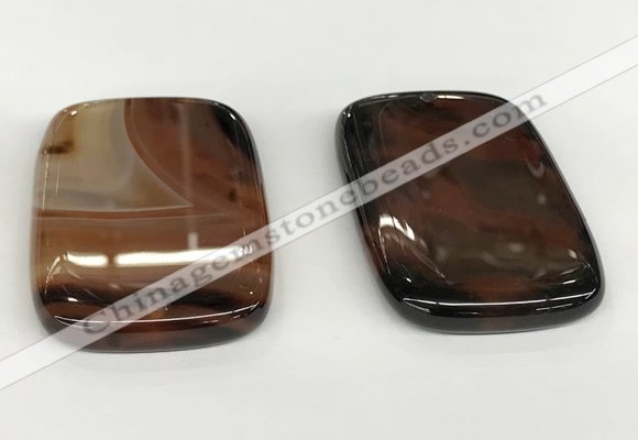 NGP5796 35*55mm rectangle agate pendants wholesale