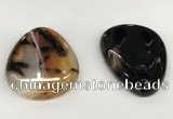 NGP5797 35*55mm flat teardrop agate pendants wholesale