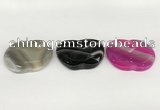 NGP5807 38*43mm apple agate gemstone pendants wholesale