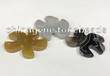 NGP5810 44mm - 46mm flower agate gemstone pendants wholesale