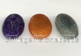 NGP5818 30*50mm oval agate gemstone pendants wholesale