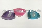 NGP5824 45*45mm triangle agate gemstone pendants wholesale