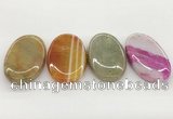 NGP5825 30*55mm oval agate gemstone pendants wholesale