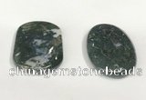 NGP5833 35*55mm oval agate gemstone pendants wholesale