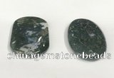 NGP5833 35*55mm oval agate gemstone pendants wholesale