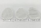 NGP5840 30*50mm - 40*58mm freeform white crystal slab pendants