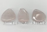 NGP5846 25*45mm - 35*55mm freeform rose quartz pendants wholesale