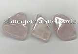 NGP5849 28*45mm - 40*55mm freeform rose quartz slab pendants