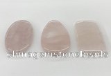 NGP5851 35*55mm freeform rose quartz pendants wholesale