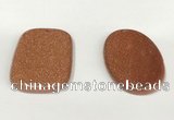 NGP5857 35*55mm freeform goldstone pendants wholesale