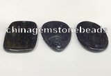 NGP5858 35*55mm freeform blue goldstone pendants wholesale