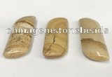 NGP5872 20*55mm - 22*60mm marquise picture jasper pendants