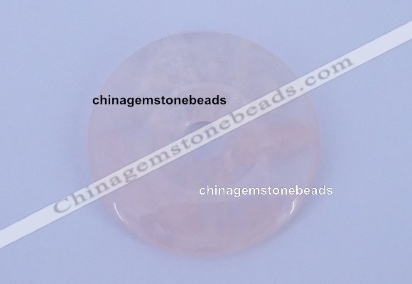 NGP601 5pcs 5*35mm rose quartz gemstone donut pendants wholesale