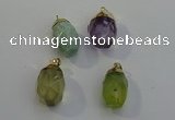 NGP6025 18*30mm - 22*35mm freeform mixed gemstone pendants