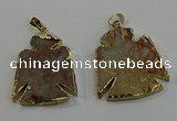 NGP6029 25*35mm - 30*40mm angel serpentine jasper pendants