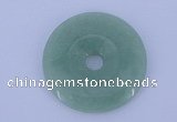 NGP604 5pcs 6*40mm green aventurine gemstone donut pendants wholesale