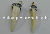 NGP6083 12*60mm – 18*65mm horn wolf tooth pendants wholesale