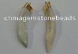 NGP6084 12*60mm – 18*65mm horn wolf tooth pendants wholesale