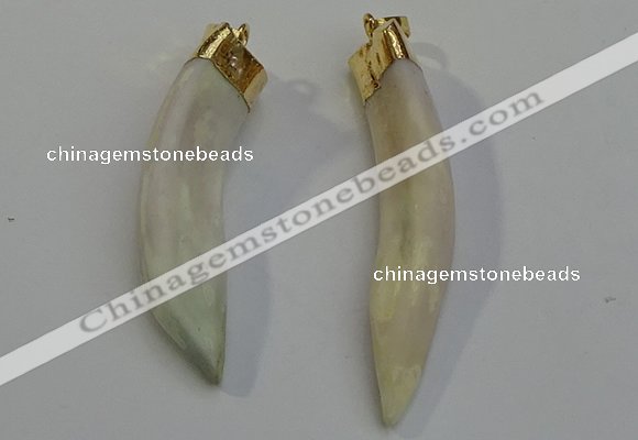 NGP6084 12*60mm – 18*65mm horn wolf tooth pendants wholesale