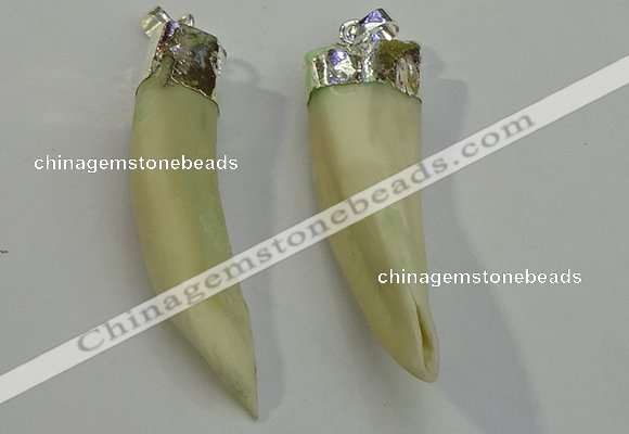 NGP6085 12*60mm – 18*65mm horn wolf tooth pendants wholesale