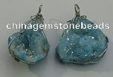 NGP6087 35*40mm – 45*50mm freeform druzy quartz pendants