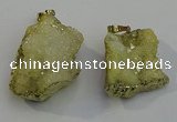 NGP6091 35*40mm – 45*50mm freeform druzy quartz pendants