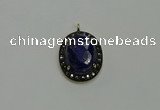 NGP6102 20*25mm - 22*30mm oval lapis lazuli pendants wholesle