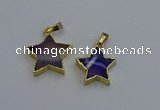 NGP6268 20mm star agate gemstone pendants wholesale