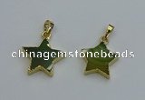 NGP6271 20mm star agate gemstone pendants wholesale