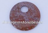 NGP628 5pcs 6*50mm agate gemstone donut pendants